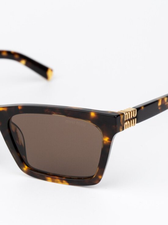 Miu Miu Women Sunglasses Havana Brown Rectangle MUA05S 14L60M NEW AUTHENTIC main image 10